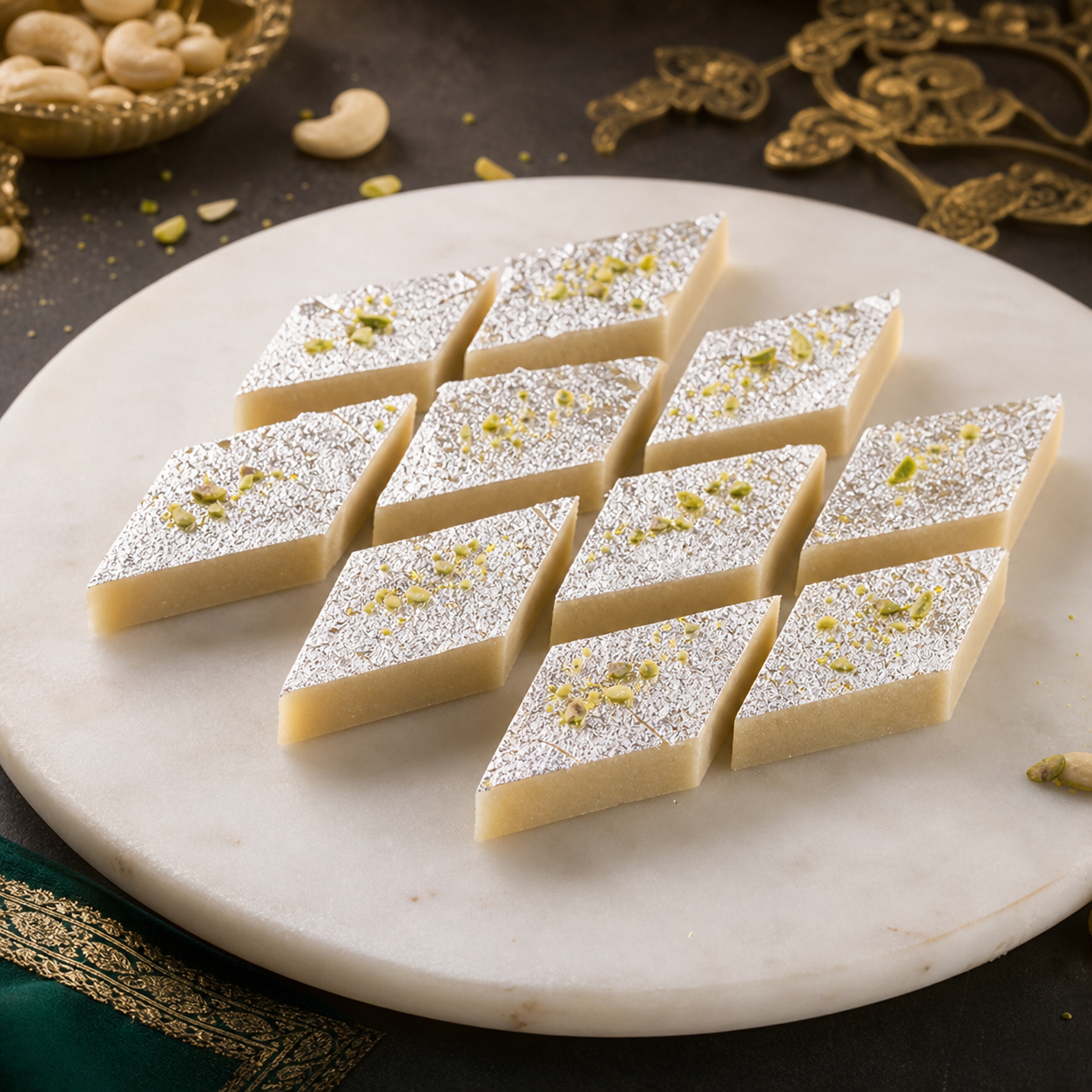 Premium Kaju Katli fudge